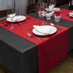 Presentación del mantel en mesa