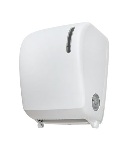 Dispensado papel secamanos autocorte blanco