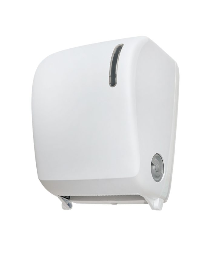 Dispensado papel secamanos autocorte blanco