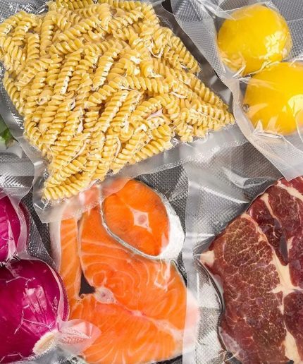 Bolsas envasar vacío gofradas conservación alimentos