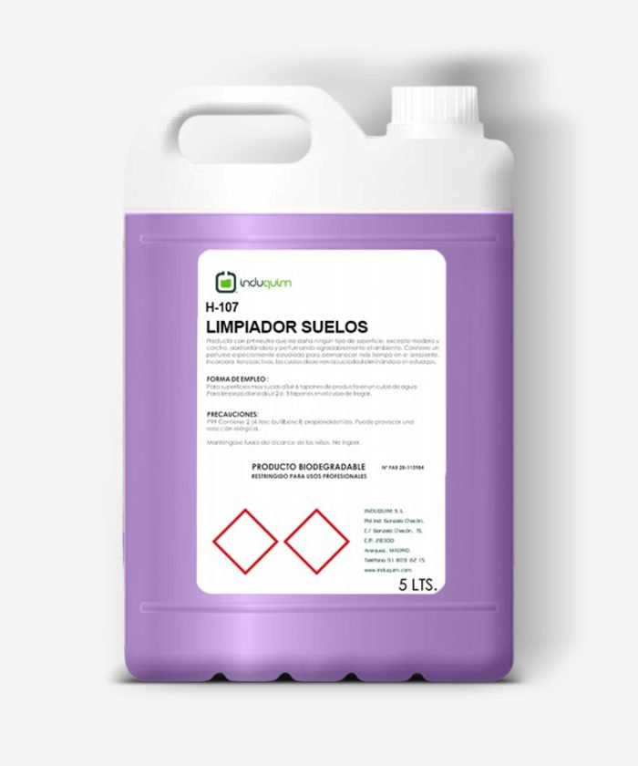 H107 Limpiador Suelos Extra con Piretrinas 5LT