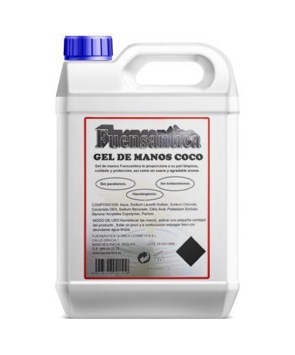 gel de manos coco